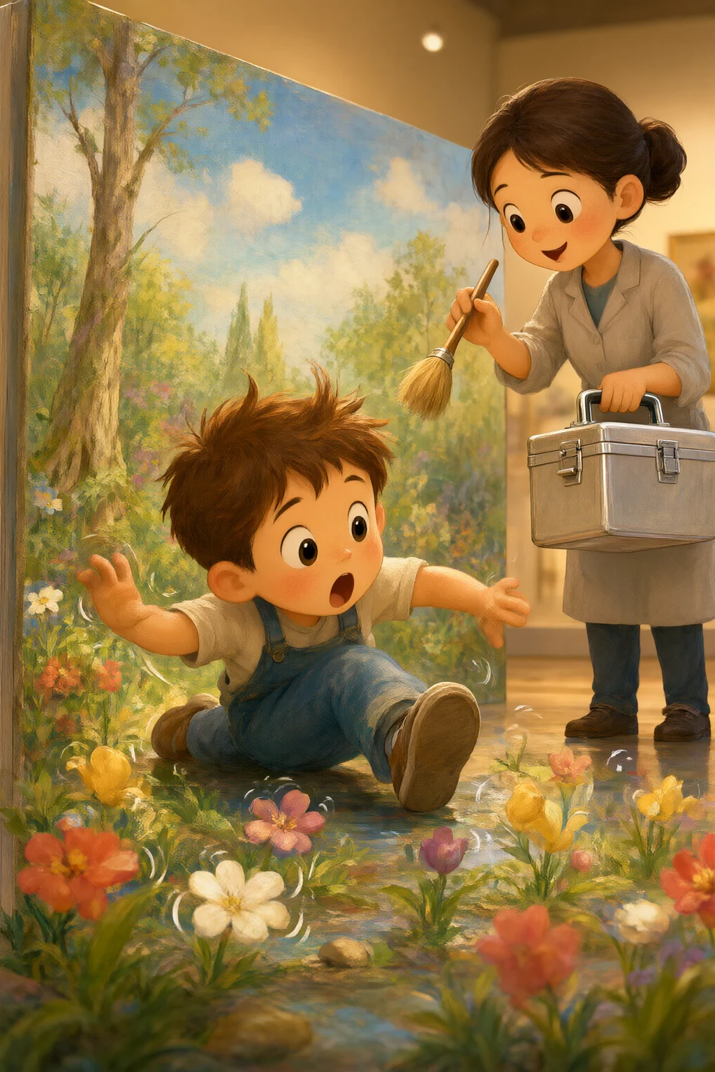 The Boy Who Stepped on the Painting