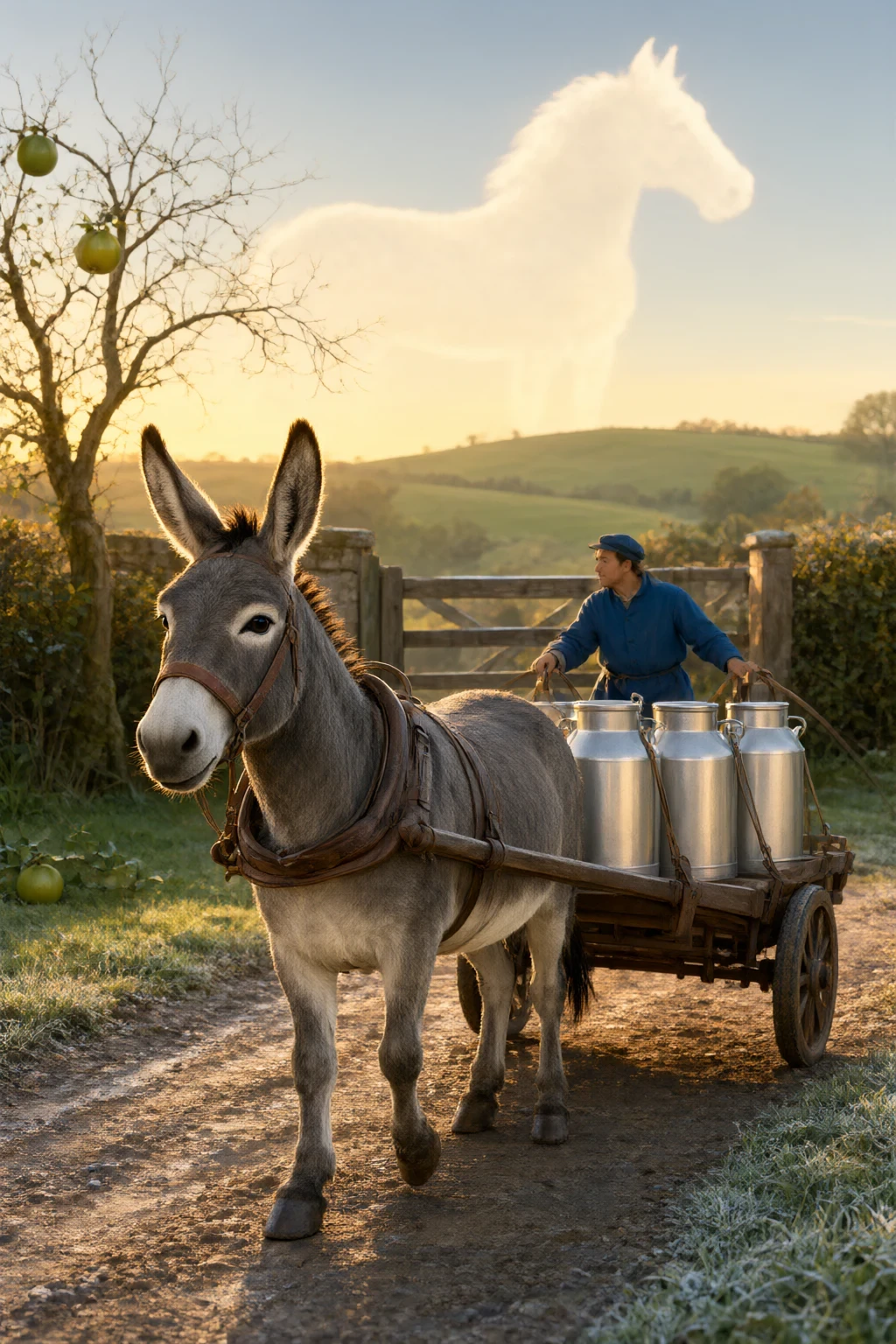 The Donkey Who Carried the Milk Cans